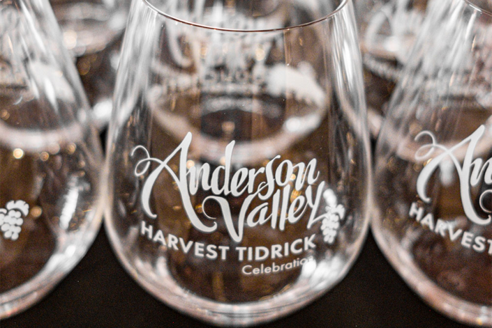 anderson valley harvest tidrick glasses stemless