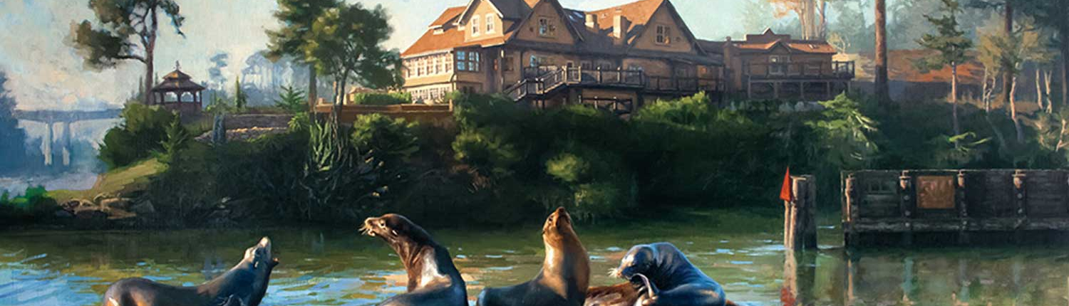 Noyo Harbor Inn Painting